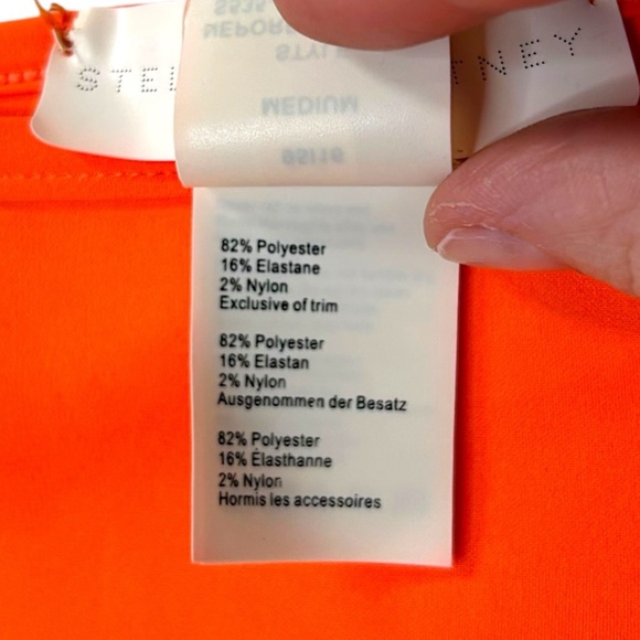 Stella McCartney - Neoprene Mesh Bikini Bottom - Size M, Orange - Picture 9 of 9